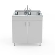 Стол-мойка НВ-800 МД-Б без сушилки (800×600×850)