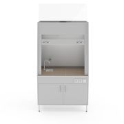 Вытяжной шкаф со столешницей из керам. плитки, с сантехникой и вытяжкой из нижней тумбы