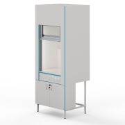 Вытяжной шкаф без сантехники со столешницей из монолитной керамики Корса ШВ НВК 900 МОН